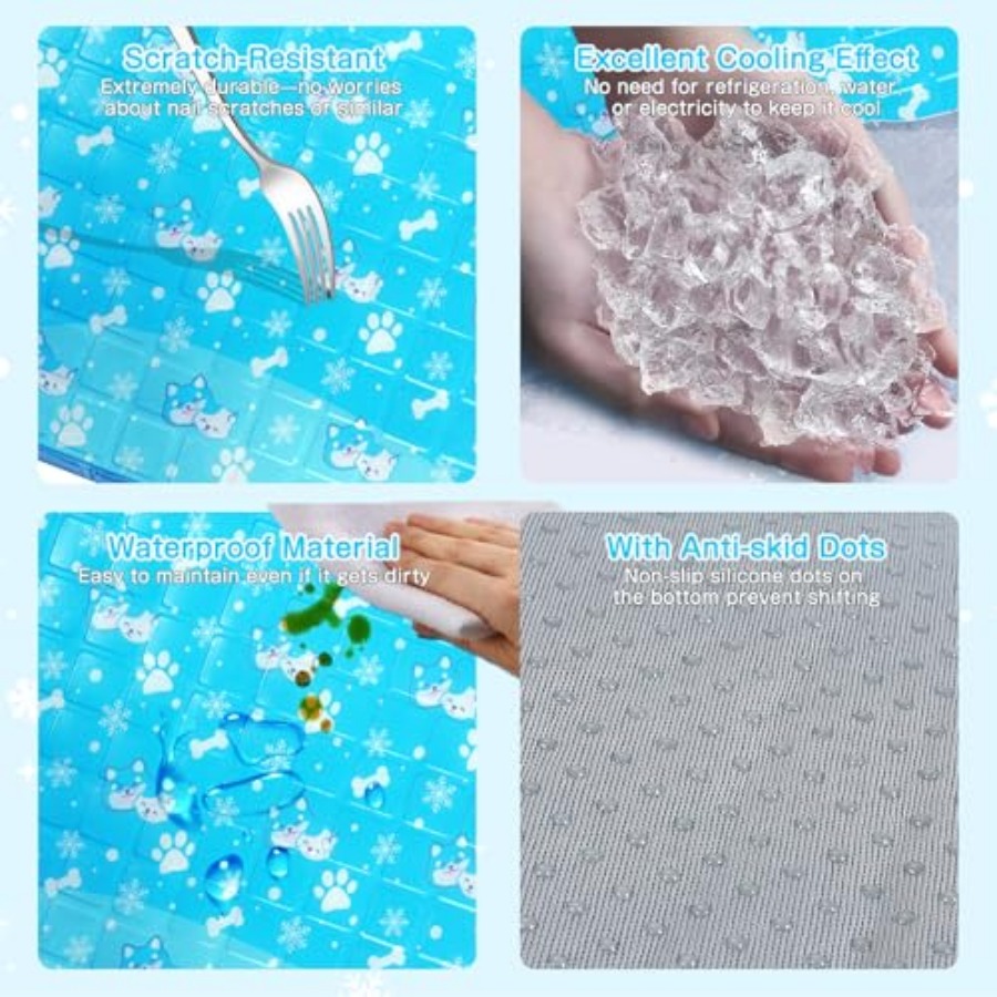 Dog Cooling Mat, Pet Cooling M - Dog Cooling Mat recension och pris