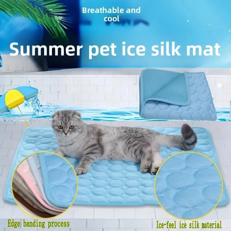 Pet Summer Ice Silk Cooling Pa - Dog Cooling Mat recension och pris