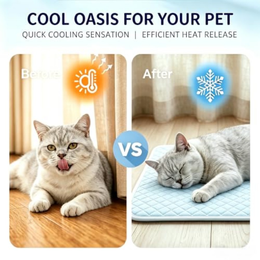 Dog Cooling Mat  Self Cooling  - Dog Cooling Mat recension och pris