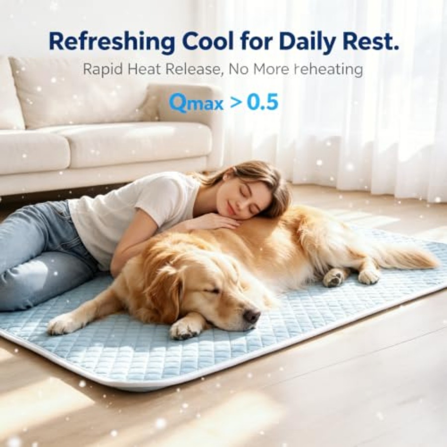 Dog Cooling Mat  Self Cooling  - Dog Cooling Mat recension och pris