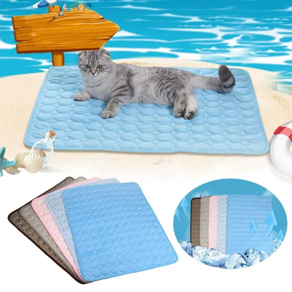 5 sizes Cool Ice Silk Moisture - Dog Cooling Mat recension och pris