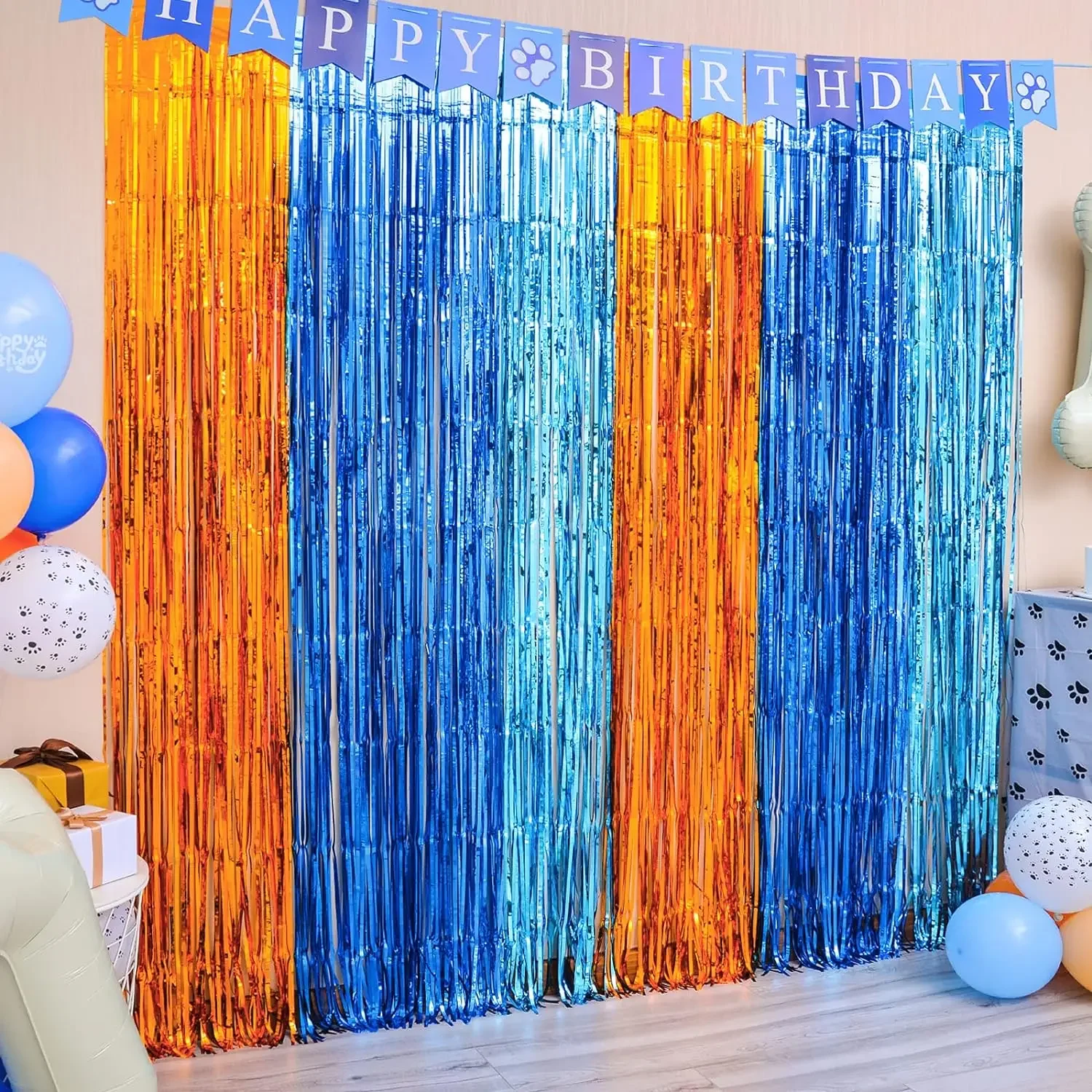 Orange Blue Dog Foil Fringe Cu - Pet Supplies Vending Machine recension och pris