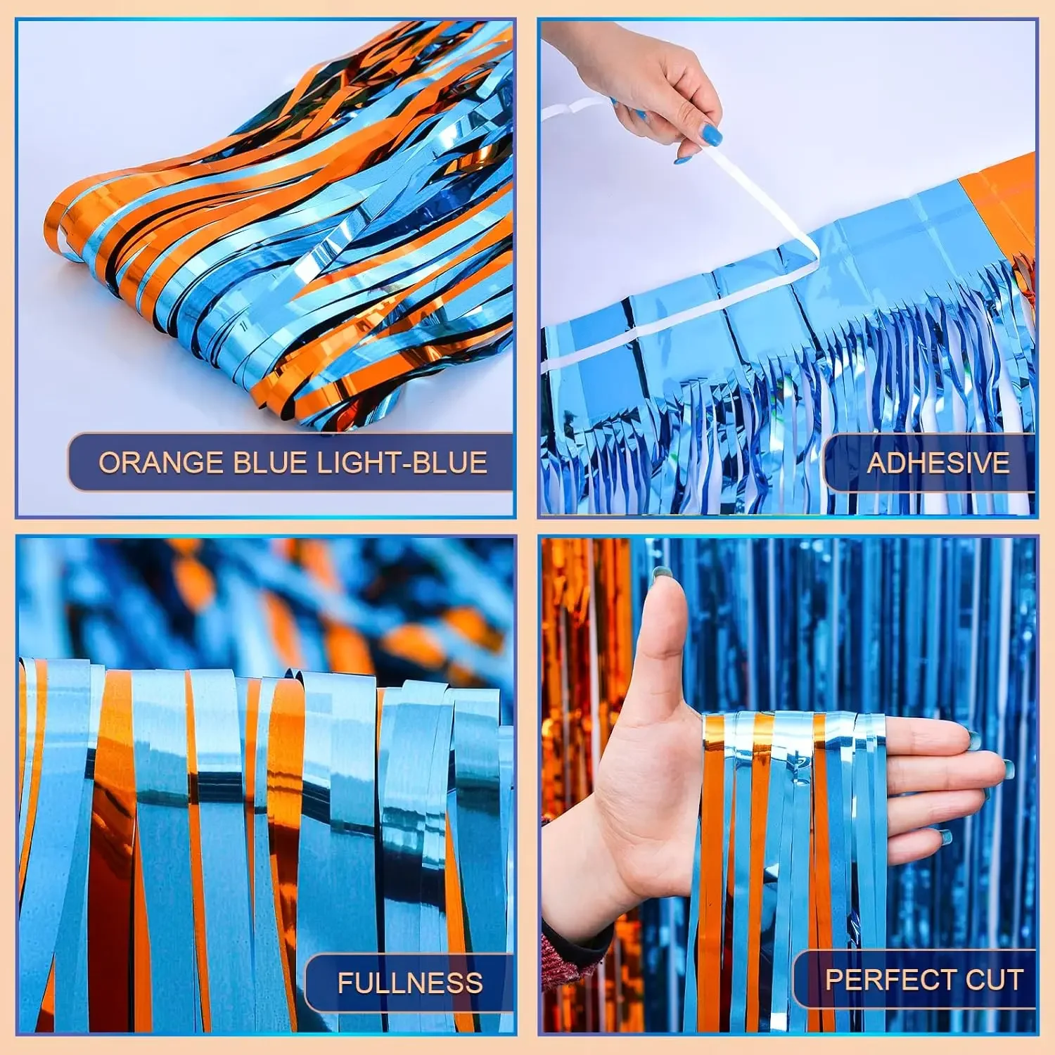 Orange Blue Dog Foil Fringe Cu - Pet Supplies Vending Machine recension och pris