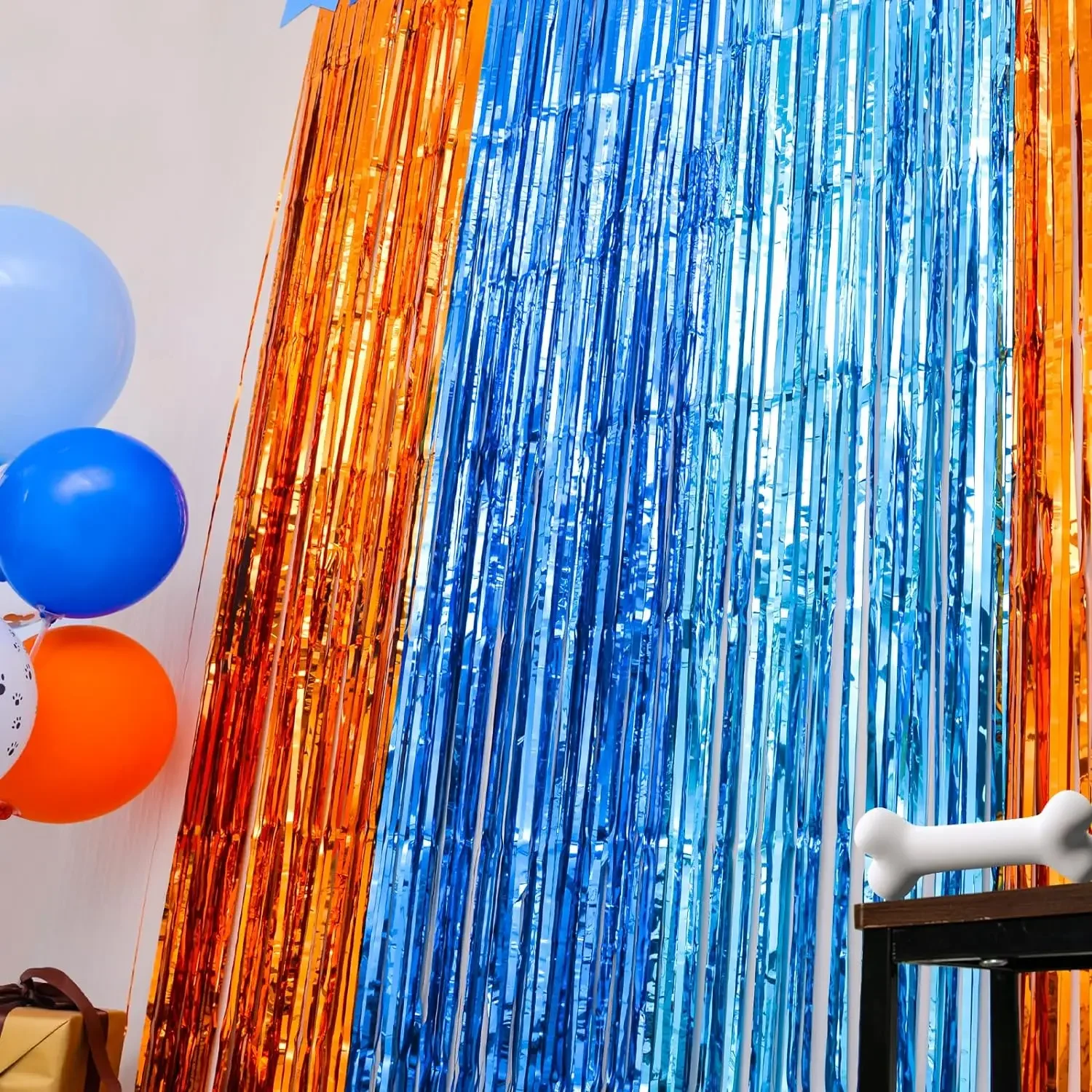 Orange Blue Dog Foil Fringe Cu - Pet Supplies Vending Machine recension och pris