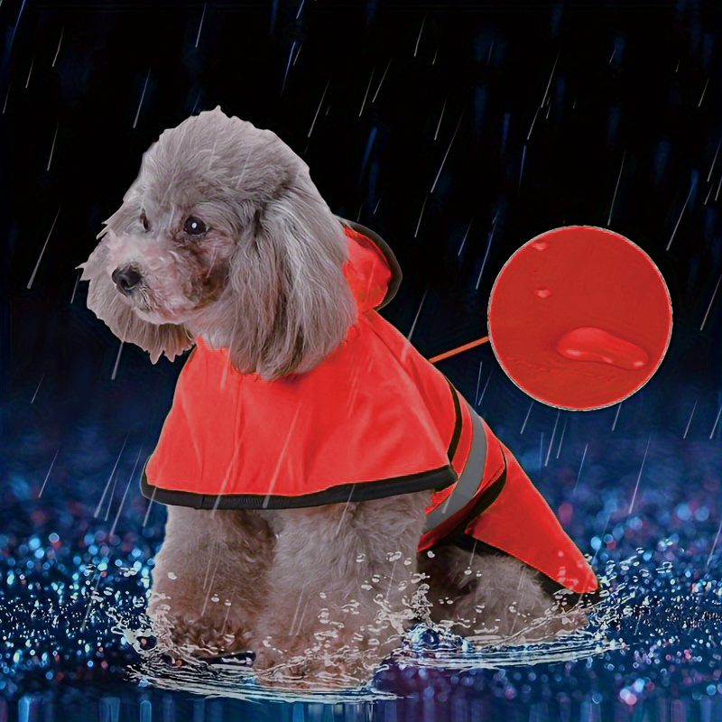 Spring Summer Waterproof Refle - Dog Raincoat recension och pris