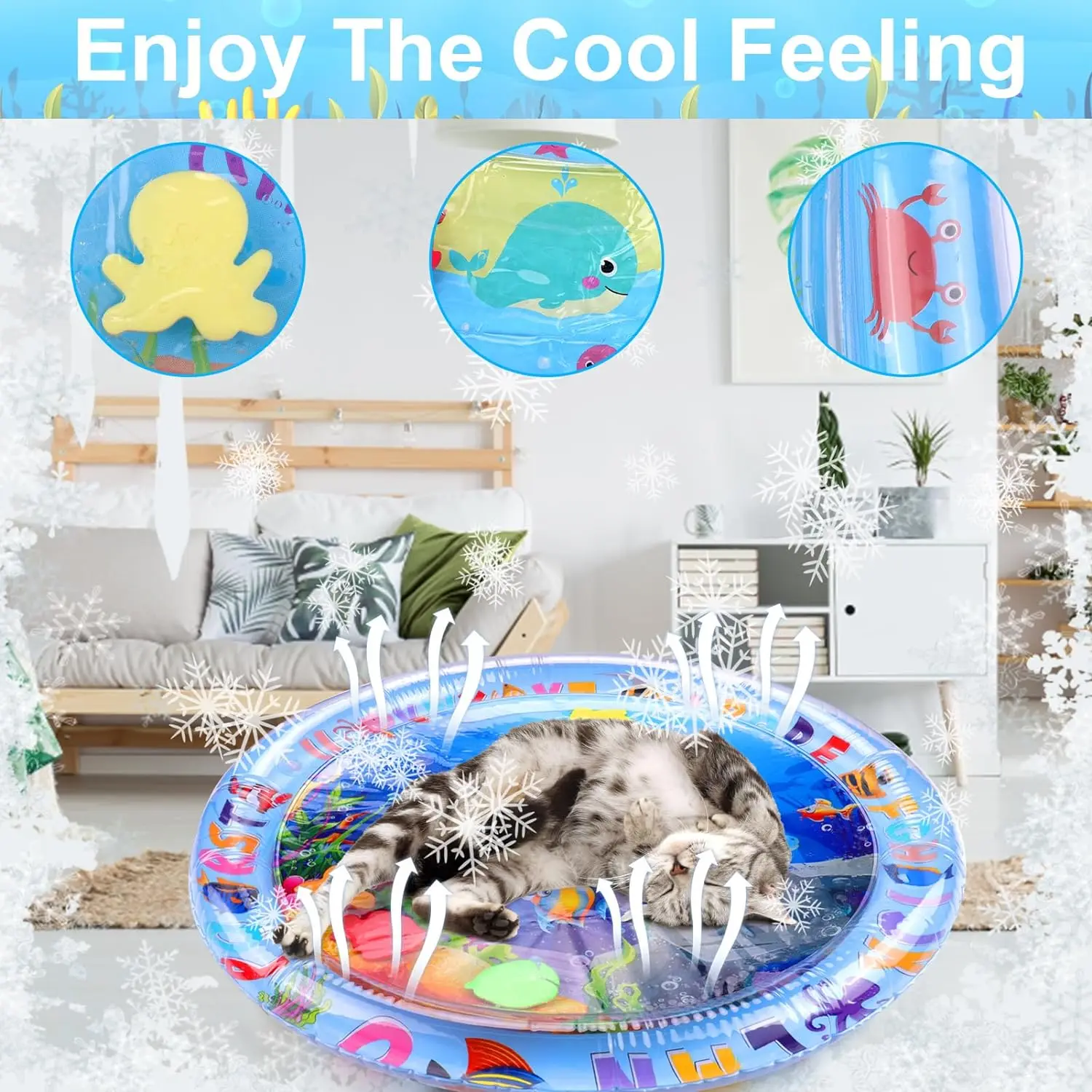 Upgraded Thickened PVC Water P - Dog Cooling Mat recension och pris